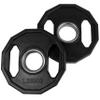 Tunturi Unisex's Olympic Rubber Weigth Plates 1.25kg, Pair, Black, 1.25 kg view 1