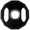 Tunturi Unisex's Olympic Rubber Weigth Plates 1.25kg, Pair, Black, 1.25 kg view 2
