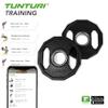 Tunturi Unisex's Olympic Rubber Weigth Plates 1.25kg, Pair, Black, 1.25 kg view 4
