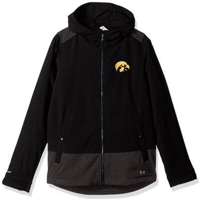 Under Armour NCAA Iowa Hawkeyes Women's Softshell Jacket, Medium, Black