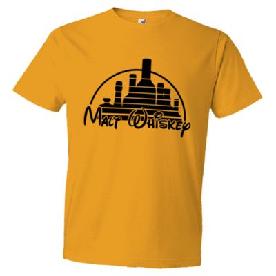 PleaseMeTees Mens Walt Malt Whiskey HQ Tee-Gold-XXL
