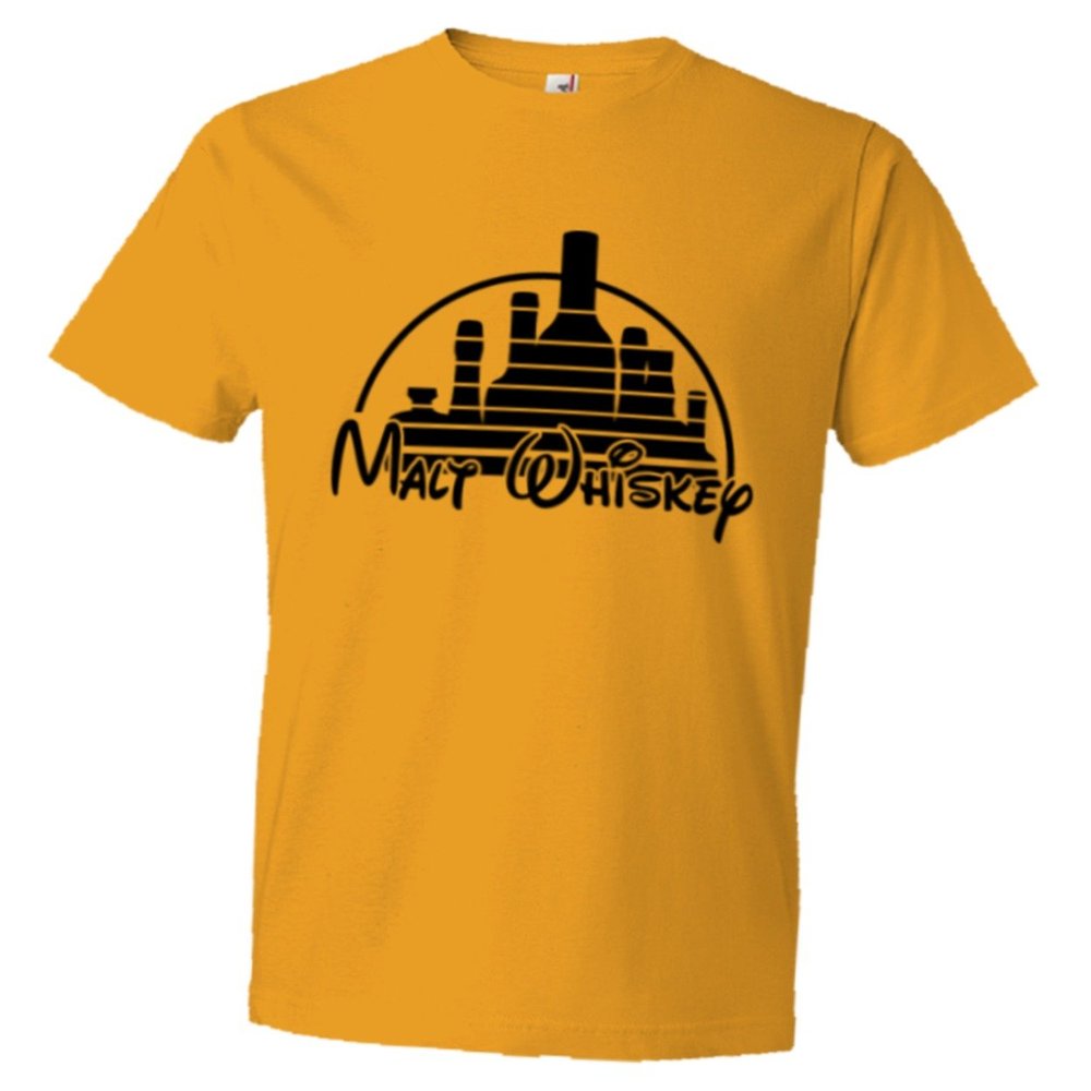 PleaseMeTees Mens Walt Malt Whiskey HQ Tee-Gold-XXL