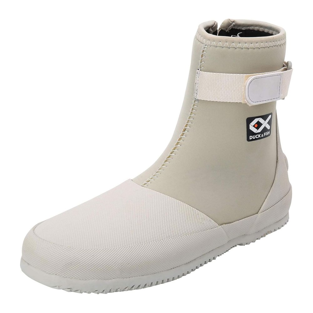 Duck and Fish Neoprene Beige Flat Wading Shoe (US 8)