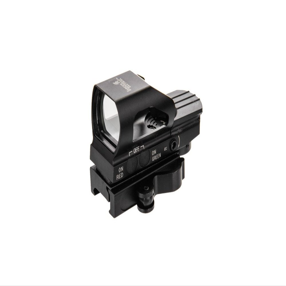 Lancer Tactiacl Airsoft Red Green Dot Sight - 4 Reticle Reflex Sight w/Button Control