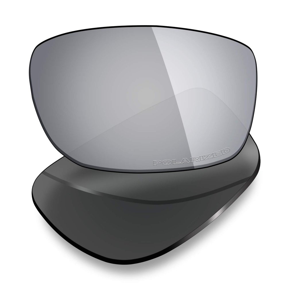 Mryok+ Polarized Replacement Lenses for Oakley Jawbone/Racing Jacket - Silver Titanium
