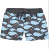 Simple Joys by Carter's Toddler Boys 2-piece Swimsuit Trunk and Rashguard, Blue Whales, 4T view 3