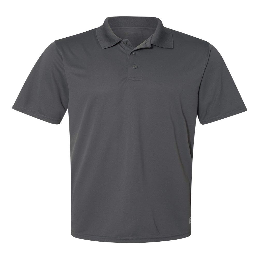 Russell Athletic Men's Dri-Power Performance Golf Polo Shirt, -stealth, 3XL