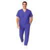 M&M SCRUBS Men Scrub Set Medical Scrub Top and Pants 4XL Purple view 1
