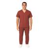 M&M SCRUBS Men Scrub Set Medical Scrub Top and Pants 4XL Burgundy view 2