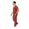 M&M SCRUBS Men Scrub Set Medical Scrub Top and Pants 4XL Burgundy view 3