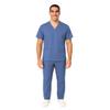 M&M SCRUBS Men Scrub Set Medical Scrub Top and Pants 4XL Ceil Blue view 2