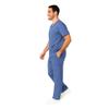 M&M SCRUBS Men Scrub Set Medical Scrub Top and Pants 4XL Ceil Blue view 3
