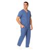 M&M SCRUBS Men Scrub Set Medical Scrub Top and Pants 4XL Ceil Blue view 4