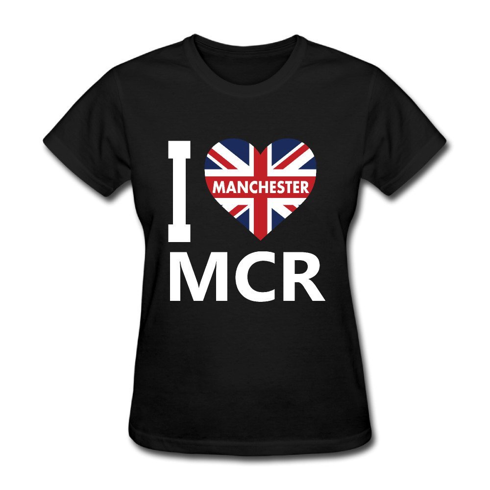 I Love MCR Manchester T Shirt Design for Women