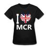 I Love MCR Manchester T Shirt Design for Women view 1