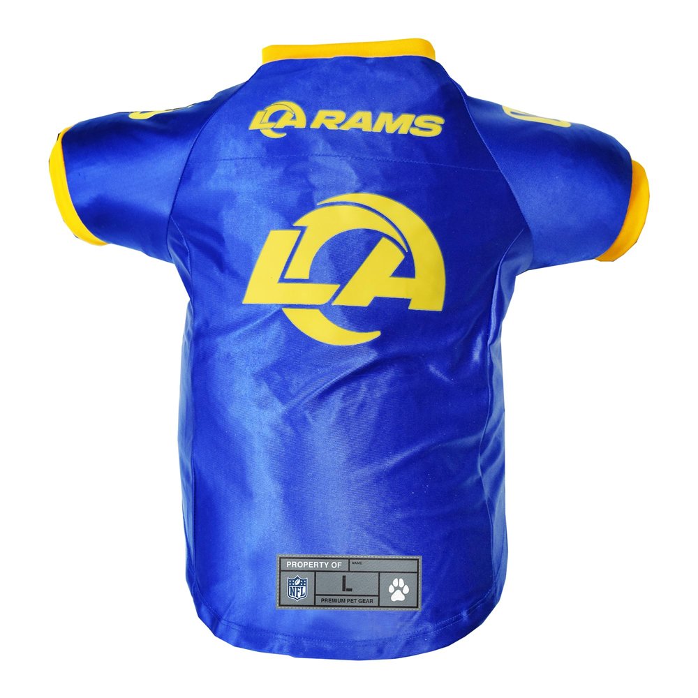 Littlearth NFL Los Angeles Rams Premium Pet Jersey, Team Color, Medium
