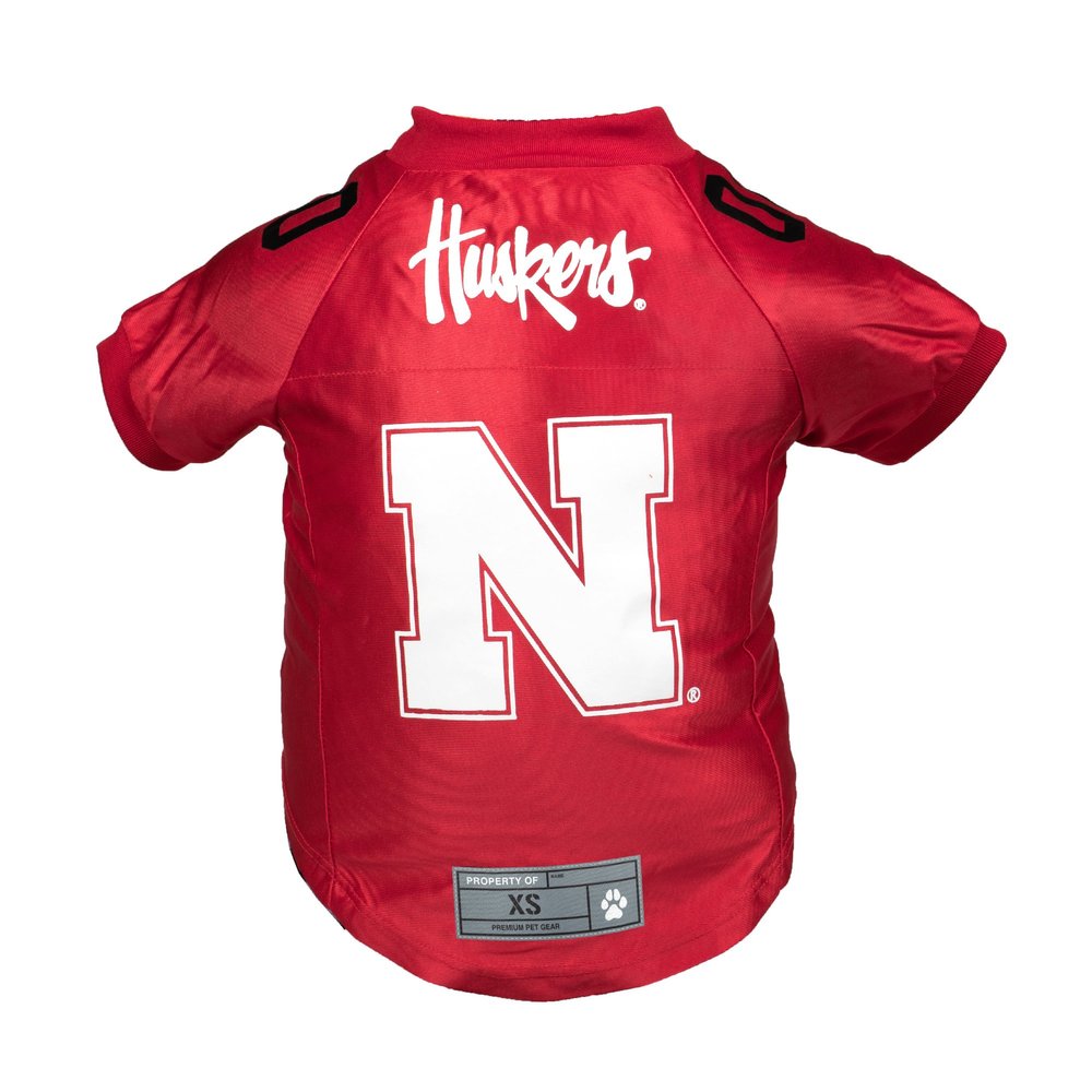 Littlearth NCAA Nebraska Cornhuskers Premium Pet Jersey, Team Color, X-Small