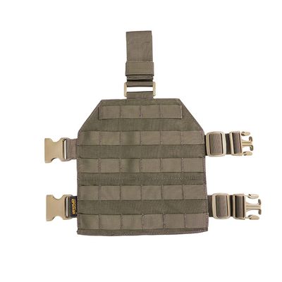 EXCELLENT ELITE SPANKER Tactical MOLLE Drop Leg Platform Universal Drop Leg Panel with Adjustable Belt & Thigh Straps (Ranger Green)