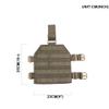 EXCELLENT ELITE SPANKER Tactical MOLLE Drop Leg Platform Universal Drop Leg Panel with Adjustable Belt & Thigh Straps (Ranger Green) view 2