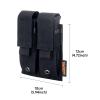 EXCELLENT ELITE SPANKER Molle Single/Double Pistol Mag Pouch Tactical Magazine Pouch Tool Organizer Holder (Double Black) view 2