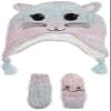The Children's Place Big Girls Marled Cat Themed Cold Weather Set, MULTI CLR, XS (6-12 MOS) view 1