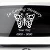 Custom Butterfly in Loving Memory Personalized Car-Wall-Vinyl Decals Stickers, 48 Inches view 1