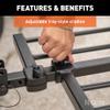 CURT 18087 Secure Locking Tray-Style Trailer Hitch Bike Rack Mount, Fits 2-Inch Receiver, 4 Bicycles view 4