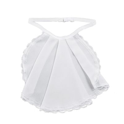 BLESSUME Victorian Chiffon Jabot White