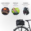 Basil Unisex's Miles Rear Trunk Cycle Bag, Black/Lime, 7 Litre (17753) view 2