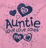 Auntie Loves Me Adorable Cute Niece Youth T Shirt Tee Girls view 2