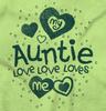 Auntie Loves Me Adorable Cute Niece Youth T Shirt Tee Girls view 2