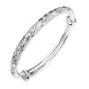 1 X Fashion Women Jewelry Solid 925 Sterling Silver Dolphin Bangle Bracelet Gift (B) view 1