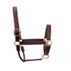 SIE EQUESTRIAN Empty Channel Padded Leather Halters Design w Your own Crystals Colors (Havana, Oversize) view 1