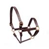 SIE EQUESTRIAN Empty Channel Padded Leather Halters Design w Your own Crystals Colors (Havana, Oversize) view 2