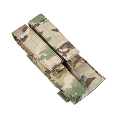 EXCELLENT ELITE SPANKER Open Top Single/Double/Triple Kriss Mag Pouch Tactical Molle MP7 Magazine Pouch (Double Multicam)