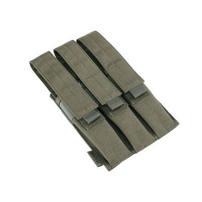 EXCELLENT ELITE SPANKER Open Top Single/Double/Triple Kriss Mag Pouch Tactical Molle MP7 Magazine Pouch (Triple Ranger Green)