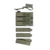 EXCELLENT ELITE SPANKER Open Top Single/Double/Triple Kriss Mag Pouch Tactical Molle MP7 Magazine Pouch (Triple Ranger Green) view 4
