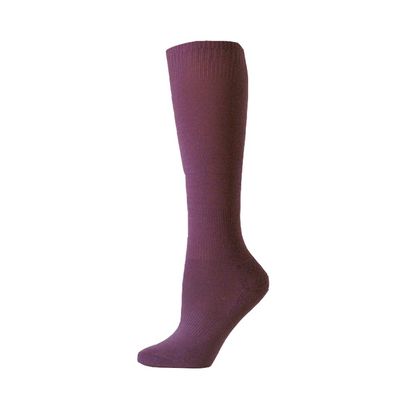 COUVER Kids Youth Knee High Soccer Sock for Boy, Purple, Age 5-7