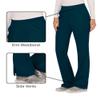 Cherokee Women Scrub Pant with Straight Leg Pull-on Pant Medical Bottom with 4 Pocket & 2-Way Stretch Fabric - WW110, M, Caribbean Blue view 3
