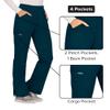 Cherokee Women Scrub Pant with Straight Leg Pull-on Pant Medical Bottom with 4 Pocket & 2-Way Stretch Fabric - WW110, M, Caribbean Blue view 4