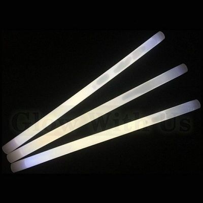 Glow With Us 12" White Industrial Grade Jumbo Light Sticks, 10 Count
