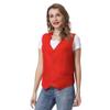 TopTie Unisex Button Vest Work Wear Uniform Vest-Red-M view 1