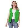 TopTie Unisex Button Vest Work Wear Uniform Vest-Green-XXL view 4