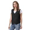 TopTie Unisex Button Vest Work Wear Uniform Vest-Black-S view 1