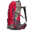 UNISTRENGH Hiking Backpack Nylon Water-resistant 50 Liter Backpacking Internal Frame Trekking Bag with Rain Cover (Red) view 1