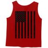 0021. Vintage American Flag United States of America Military us USA Patriotic Style Men's Tank Top (Red, X-Large) view 3