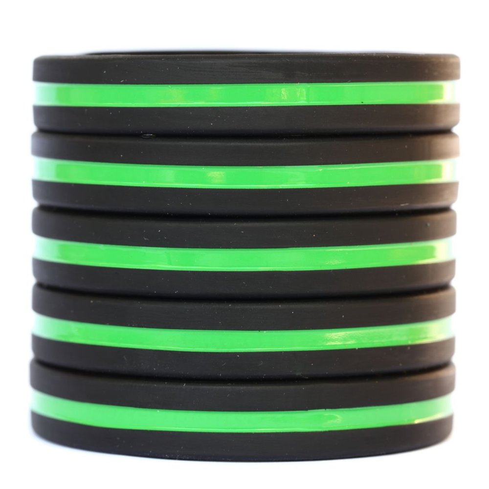 70 Adult and 30 Youth Thin Green Line Wristbands