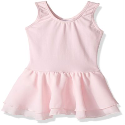 Capezio Little Girl's Classic Double Layer Skirt Tank Dress Dress, Pink, Intermediate