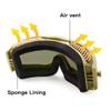EnzoDate Military Alpha Ballistic Goggles Tactical Army Sunglasses Airsoft CS Paintball Glasses 3 Lens Kit (Tan) view 4