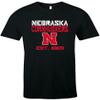 NCAA Nebraska Cornhuskers Est Stack Jersey Short Sleeve T-Shirt, Black,Small view 1